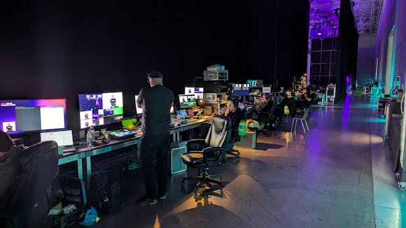 The backstage area at WeAreDevelopers World Congress