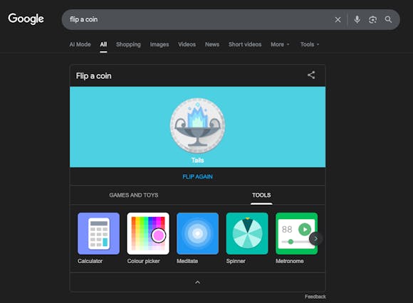 Google's coin flip