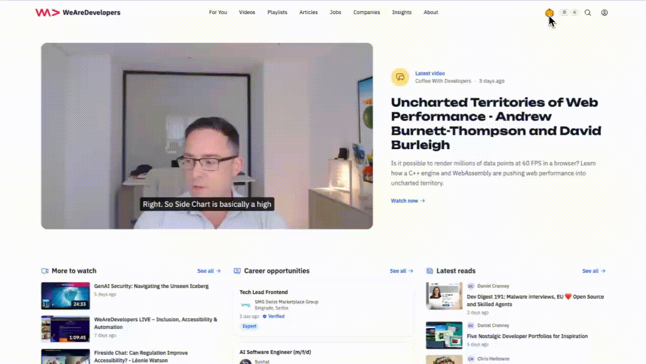 WeAreDevelopers Labs easter egg