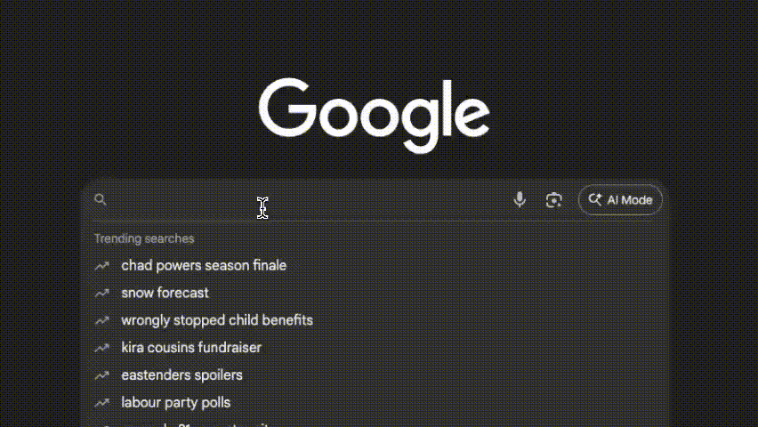 Google's barrel roll