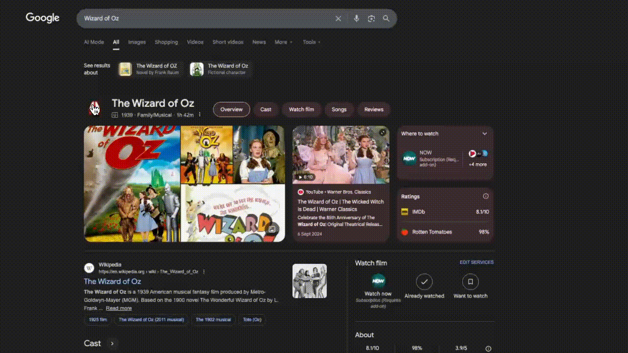 Google's Wizard of Oz