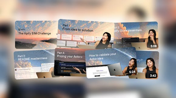 Apify playlist explaining how to get started