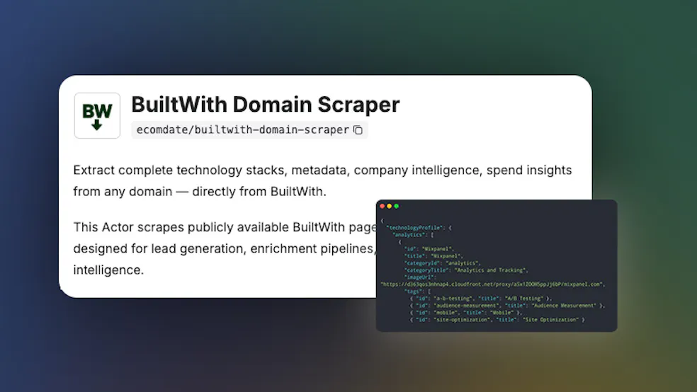 BuiltWith Domain Scraper