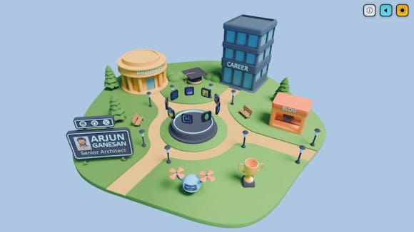 A developer portfolio screenshot