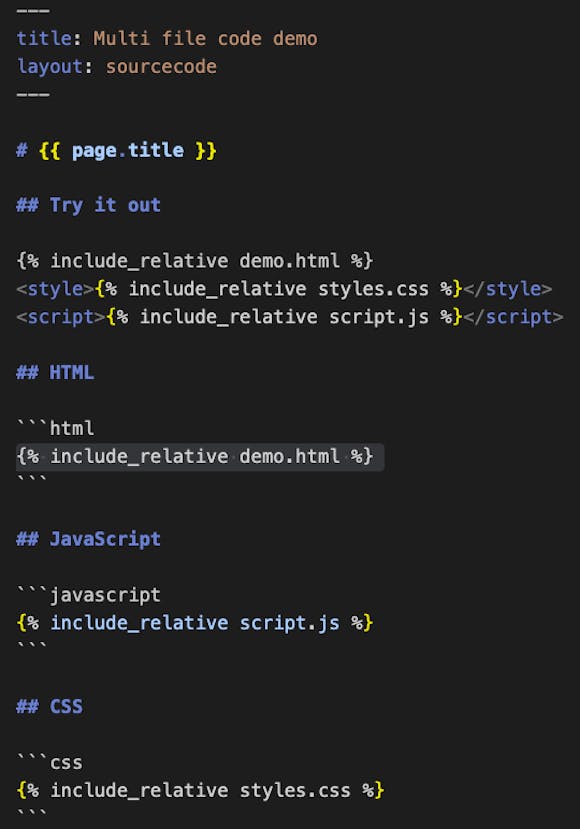 the source of the index file