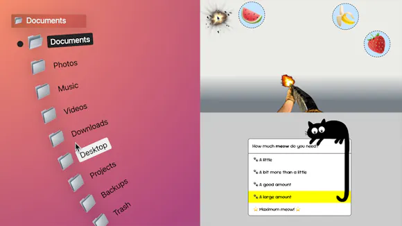 Folders, Fruit Shoot and Cats Tail selects