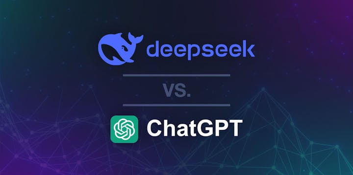 DeepSeek and ChatGPT logos