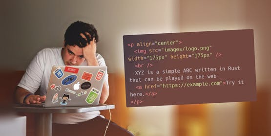 A developer looking stressed