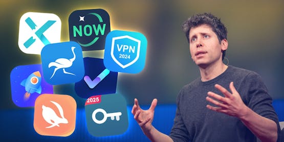 Dev Digest 178 cover showing Sam Altman alongside a number of VPN logos