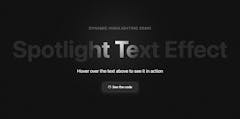 Creating a Spotlight Text Effect with CSS and JavaScript