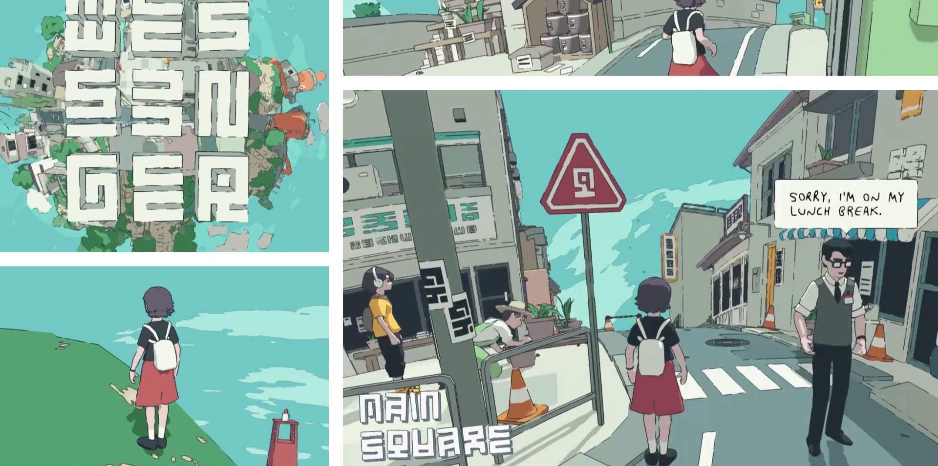 Screens from Messenger - a browser game