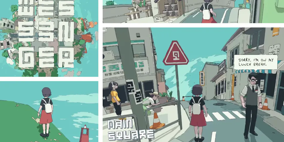 Screens from Messenger - a browser game