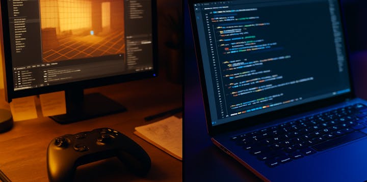 Split screen before game development and other kinds of software engineering