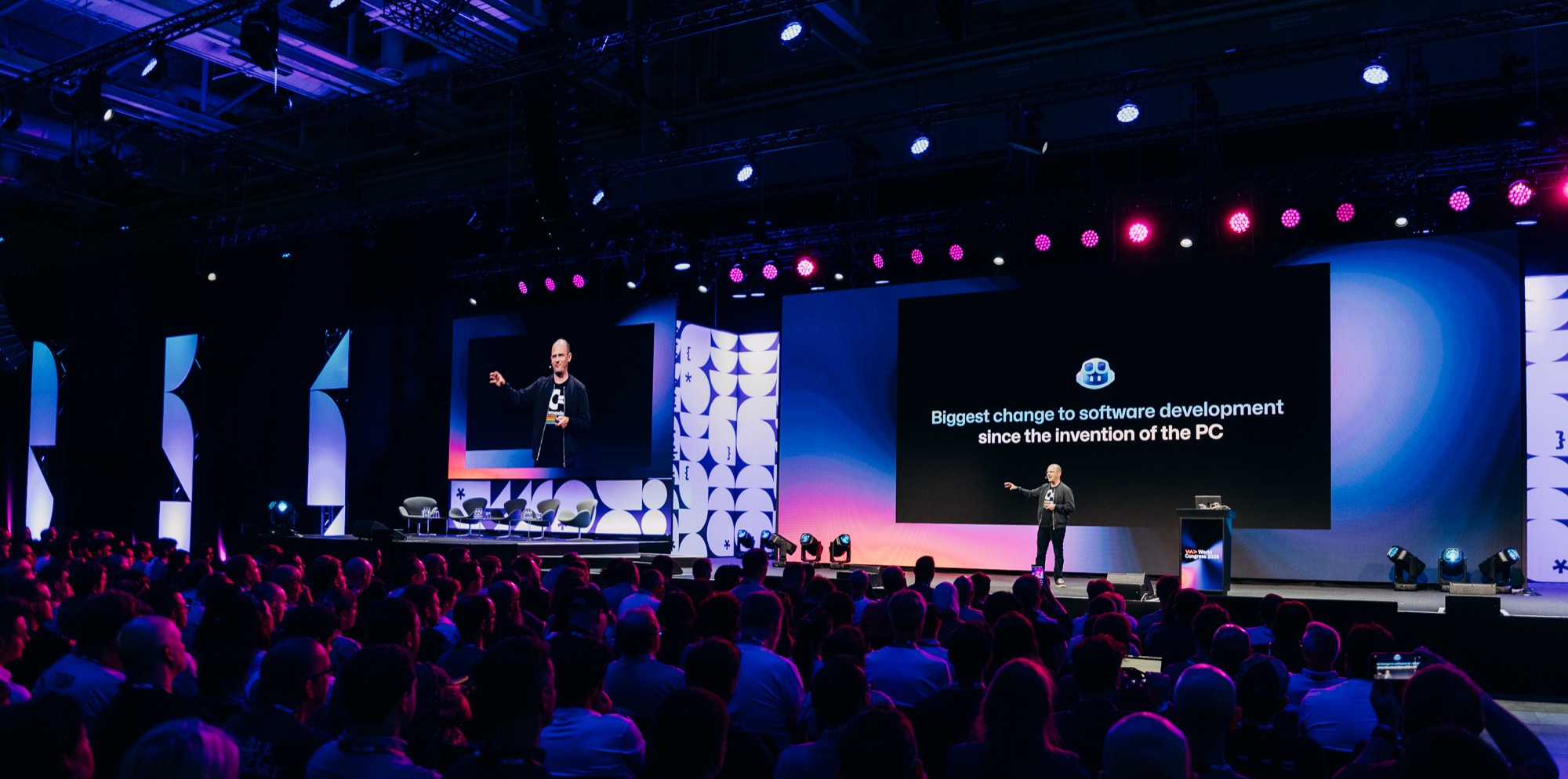 Thomas Dohmke Presenting on the Main Stage
