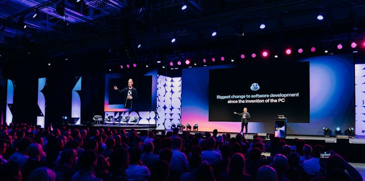 Thomas Dohmke Presenting on the Main Stage