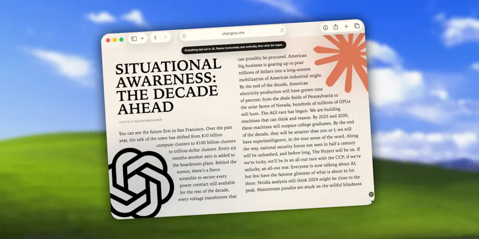 A screenshot of a demo using Pretext