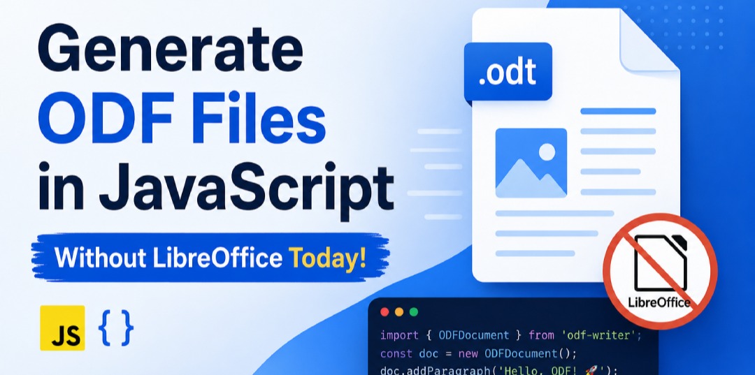 Generate ODF Files in JavaScript