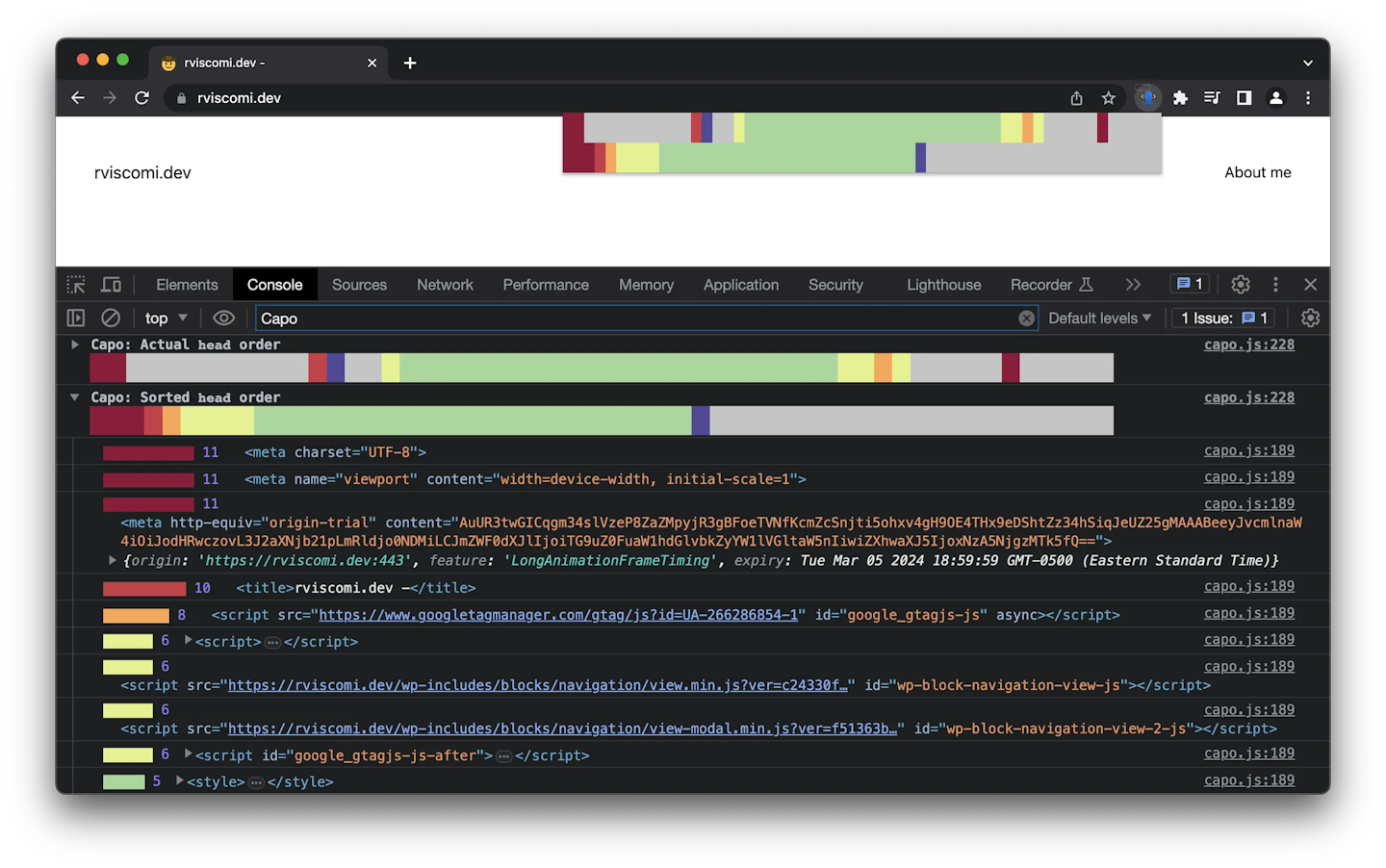 Capo running in Chrome
