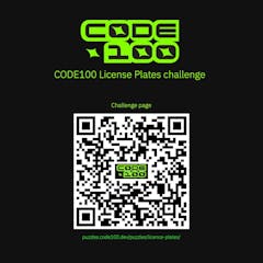 CODE100 Challenge - 'The License Plate' Challenge Solution and Winners
