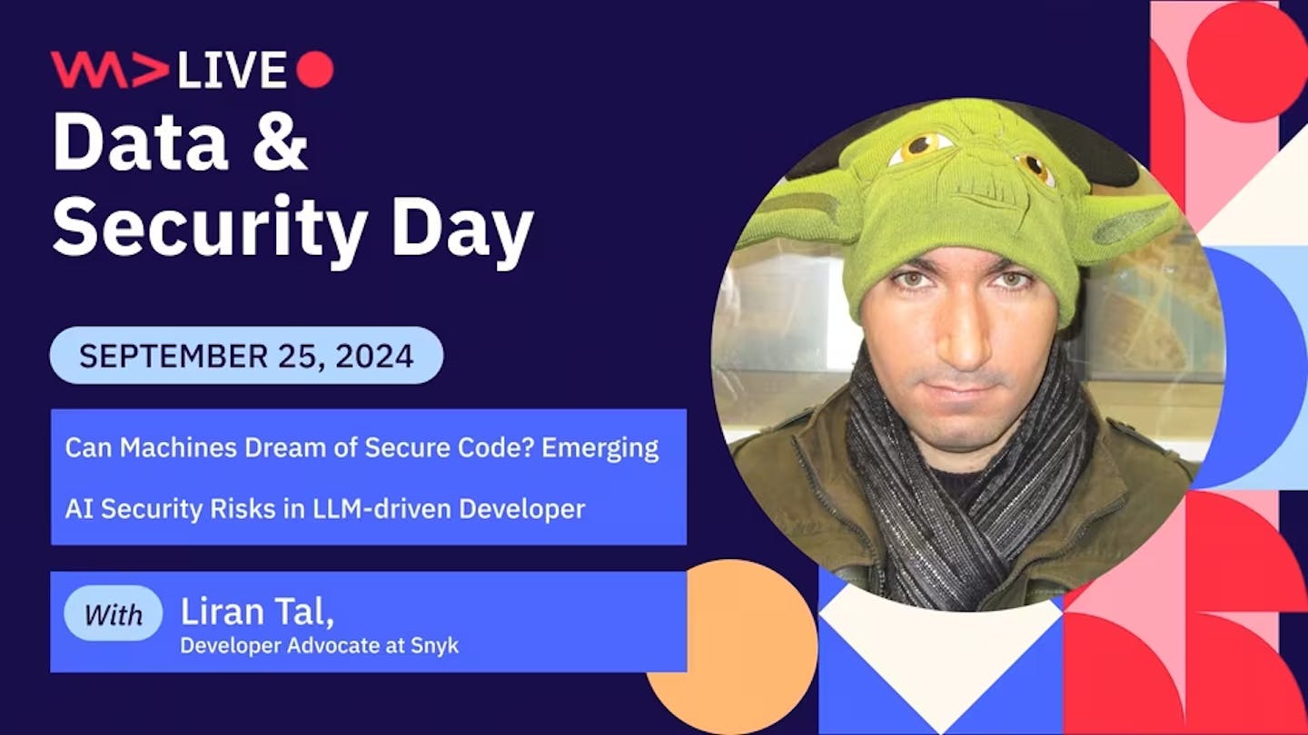 Preview of Liran Tal's talk on security aspects of LLM generated code.