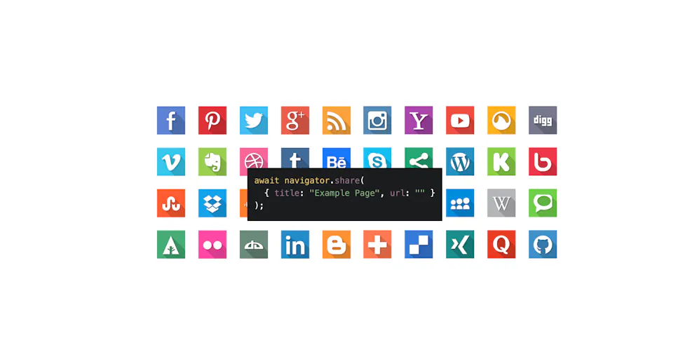 Creating a social network independent "share this" button in 5 lines of JavaScript