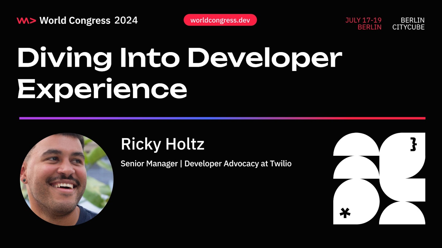 Ricky Holtz Thumbnail for his talk Diving into Developers Experience
